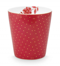 Pip Studio, Kleine Becher ohne Ohr, Royal Dots Dunkelrosa, 230 ml, Art.-Nr. 51.002.384