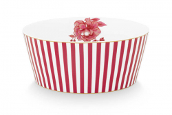 Pip Studio, Schale, Royal Stripes Dunkelrosa, Ø15 cm, Art.-Nr.51.003.227