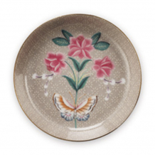 Pip Studio, Teebeutelschälchen, Blushing Birds Khaki, Ø 9cm, Art.-Nr. 51.013.017
