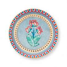 Pip Studio, Teebeutelschälchen, Flower Festival, Hellblau, Ø 9 cm, Art.-Nr. 51.013.024