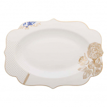 Pip Studio, Oval Platter, Royal White, Ø  40x28.5cm, Art.-Nr. 51.018.028