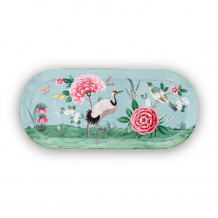 Pip Studio, Cake Tray Rectangular, Blushing Birds Blue, 33.3x15.5 cm, Art.-Nr. 51.018.081