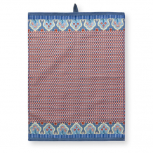 Pip Studio, Geschirrtuch, Flower Festival, Blau-Rot, 50x70 cm, Art.-Nr. 51.031.063
