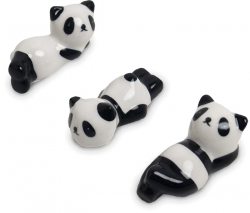 EDO Japan, Essstäbchenablage, Panda mix, 5,5 x 2,5 cm | H2,5 cm, Art.-Nr. 6009897