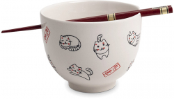 EDO Japan, Soba bowl Happy cat, Ø 13 cm | H10 cm, Art.-Nr. 6030295