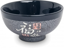 EDO Japan, Schale, Grau mit ‚Fu‘ Zeichen Ø  11,5 cm, Art.-Nr. 6035027