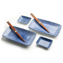 Edo Japan, Oriental Tokusa, Sushi Set, Blau, Art.-Nr. 6038839