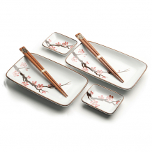 Edo Japan, Oriental Sakura, Sushi Set, Weiß, Art.-Nr. 6038840