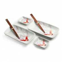 Edo Japan, Kran, Sushi Set, Weiß, Art.-Nr. 6038841