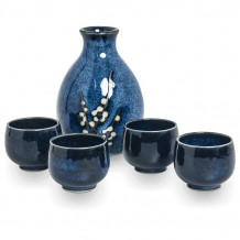 Edo Japan, Hanablue Sakeset, 290 ml, blue, Item No. 6040839