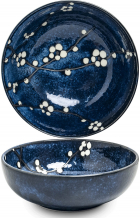 Edo Japan, Bowl Hanablue, Blue, Ø 17,5x6 cm, Item No. 6040845