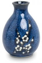 Edo Japan, Hanablue Sake Flasche, Blau, 8x11 cm, Art.-Nr. 6040852
