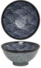Edo Japan, Schale Wave, Blau, Ø 13x6,5 cm, Art.-Nr. 6041008