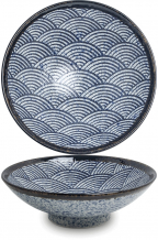 Edo Japan, Schale, Wave, Blau, Ø 24,5x8 cm, Art.-Nr. 6041020