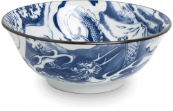 Edo Japan, Bowl Blue Dragon Ø 20,5 cm | H8 cm, Item No. 6041098