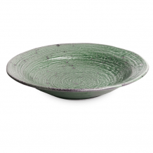 Edo Japan, Deep Plate, Green, Ø 24.5 x 4.5 cm, Item No. 6041176