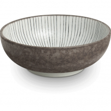 Edo Japan, Bowl Shima, Brown, Ø 20x7 cm, Item No. 6043010