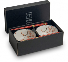 EDO Japan, 2 Bowl set Maple leaf Ø 13 cm | H7 cm, Item No. 6050823