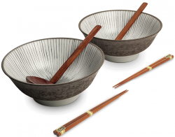 Edo Japan, Bowl Set Shima, Brown, Ø 24,5 cm | H7,5 cm, Item No. 6050832