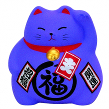 TDS, Lucky Cat, Decoration, Purple, 9 cm - Item No: 6132