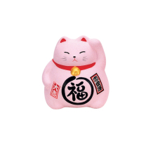 TDS, Glückskatze / Lucky Cat, Dekoration, Rosa, 9 cm - Art Nr. 6148