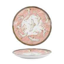 TDS, Plate, Crane Pink, Ø 24.7x3cm, Item No. 617379