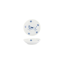 Tokyo Design Studio Sauce Bowl Kawaii Hananeko Cat Blue, Porcelain, Ø 9.8 × 2.5 cm