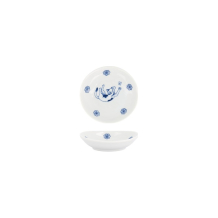 Tokyo Design Studio Sauce Bowl Kawaii Hananeko Cat Blue, Porcelain, Ø 9.8 × 2.5 cm