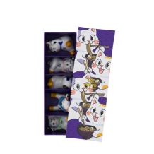 Essstäbchenablagen-Set Kawaii Ramen Cat Bunt, 5-tlg., Porzellan