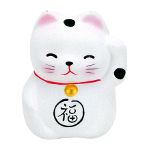 TDS, Glückskatze / Lucky Cat, Dekoration, Weiß, 5.2 cm - Art Nr. 6196