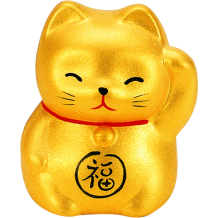 TDS, Glückskatze / Lucky Cat, Dekoration, Gold, 5.2 cm - Art Nr. 6197