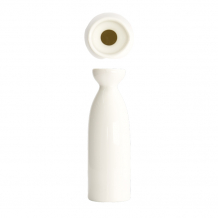 TDS, Sake Bottle, White Series, 17.5cm, 180ml , Item No. 7178