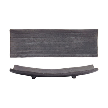 Tokyo Design Studio Serving Plate Mino Craft Black, Stoneware, 31.5 × 10 cm