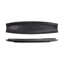 Tokyo Design Studio Oval Serving Plate Mino Craft Black, Stoneware, 50 × 12.5 × 2 cm