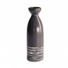 TDS, Sake-Bottle, Black Maru, 17.5cm 180ml, Item No. 7476