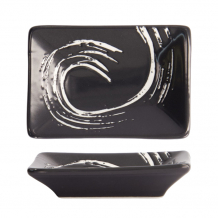 TDS, Bowl, Black Maru, 9.5x6.7cm, Item No. 7479