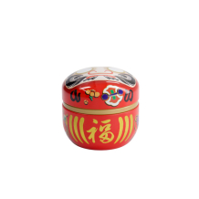 TDS, Tea Container S.S., 8.25cm, 100g, Daruma Red , item Nr.: 7789