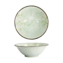 Tokyo Design Studio Noodle Bowl Green Cosmos Green, Stoneware, Ø 20 × 7 cm, 750 ml