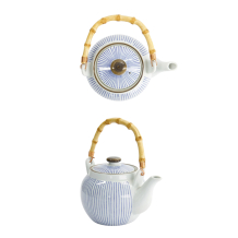 TDS, Teapot, Stripe Sendan, 19.5x13.5x12.5cm 1000ml, Item No. 8127