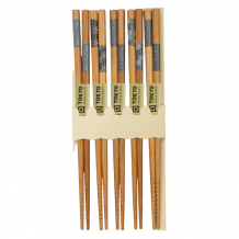 TDS, Chopstick Set, Black/White, 5 pair, 22,5 cm, Item No. 8499