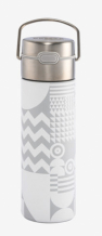 Eigenart, Leeza, Thermo Trinkflasche, Geo white, Weiß, inklusive Filter, Art.Nr.: BZ11007