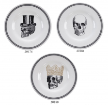 Homelab, Plate, Skull Design, Ø 21 cm