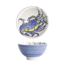 Tokyo Design Studio Schale Seafood Hummer Blau, Porzellan, Ø 11,2 × 7,2 cm, 300 ml