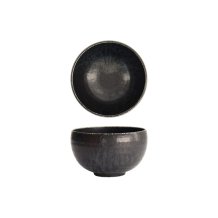 Tokyo Design Studio Schale Onyx Noir Schwarz, Steinzeug, Ø 13 × 4 cm, 640 ml