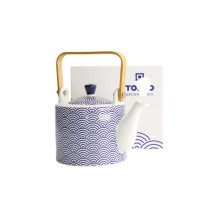 Tokyo Design Studio Teapot Nippon Blue Waves Blue/White, Porcelain, Ø 12 × 18.5 cm, 800 ml