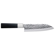 Edelstahl-Kochmesser (Allzweckmesser) Santoku 165 mm gehämmerter Stil  bei g-HoReCa 