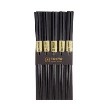 Black Wood 5 Paar Essstäbchen bei g-HoReCa
