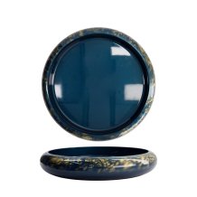 Sushi-Oke Marble Blau/Gold, Kunststoff, außen 51 × 8,1 cm, innen 44,4 × 5,5 cm