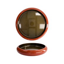 Sushi-Oke Orange/Gold, Kunststoff, außen 51 × 8,1 cm, innen 44,4 × 5,5 cm