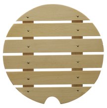 Item No. 18324 ABS Chirashi Box Wooden Base Inlay Ø15.5x1.2cm at g-HoReCa 